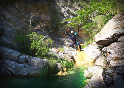 Audin - Saut facultatif dans un réservoir d'eau