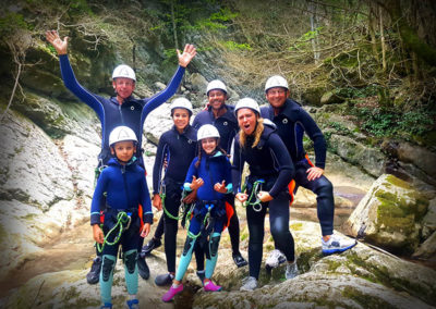 Carleva - Photo de groupe de canyoning