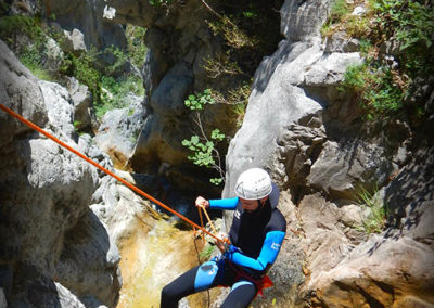 Morghe - Descente en rappel