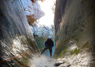 Morghe - Descente en rappel