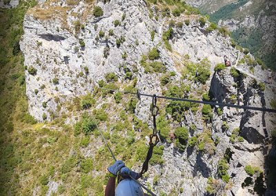 Via ferrata de Tende - Grande tyrolienne